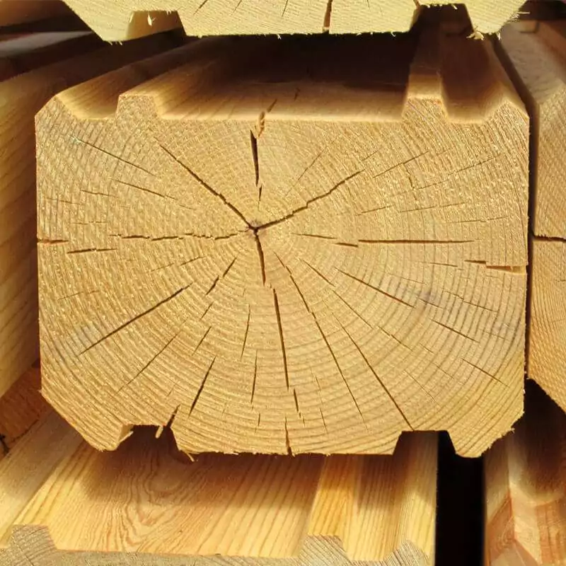 Профилированный брус естественной влажности толщиной 100мм Сосна